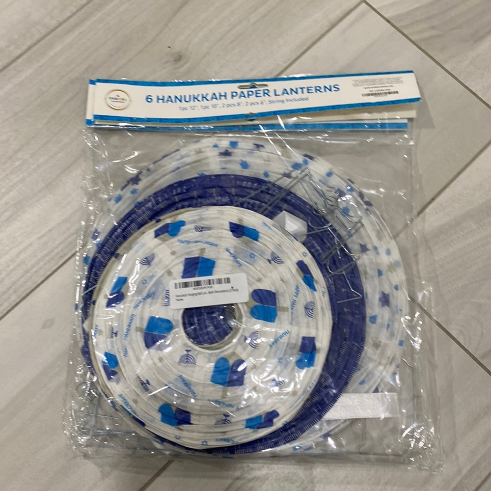 Hanukkah hanging lanterns